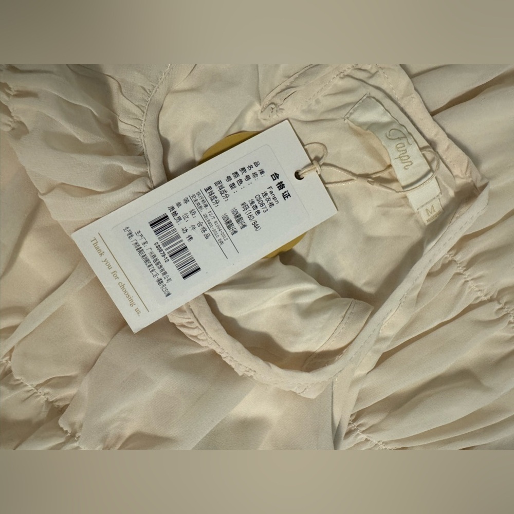 Fanpn - rouched tiered sheer midi dress - Picture 11 of 14